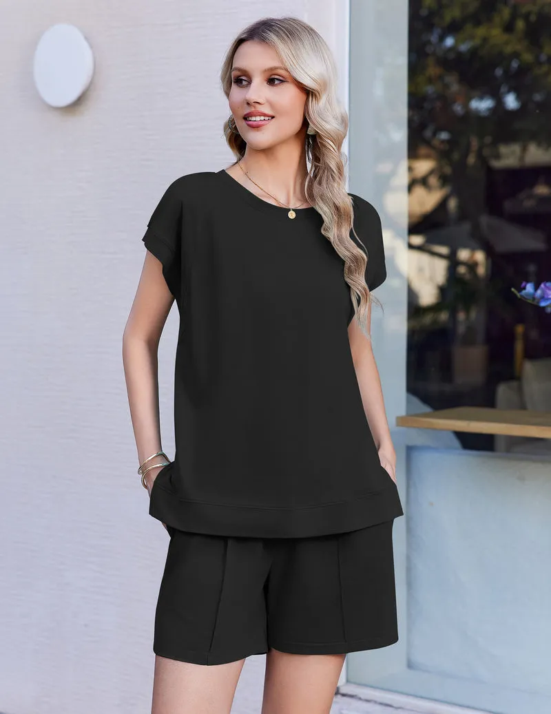 Ekouaer Cotton Two Piece Short Sleeve Summer Set sold by Ekouaer product image thumbnail 4