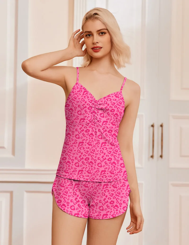 Ekouaer Cami Shorts V-Neck Pajama Set sold by Ekouaer