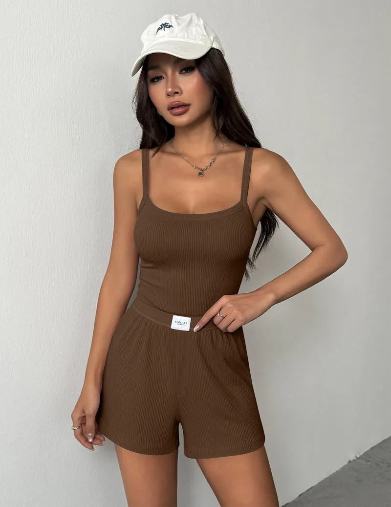 Ekouaer 2-Piece Sleeveless Knit Pajamas Set sold by Ekouaer product image thumbnail 5