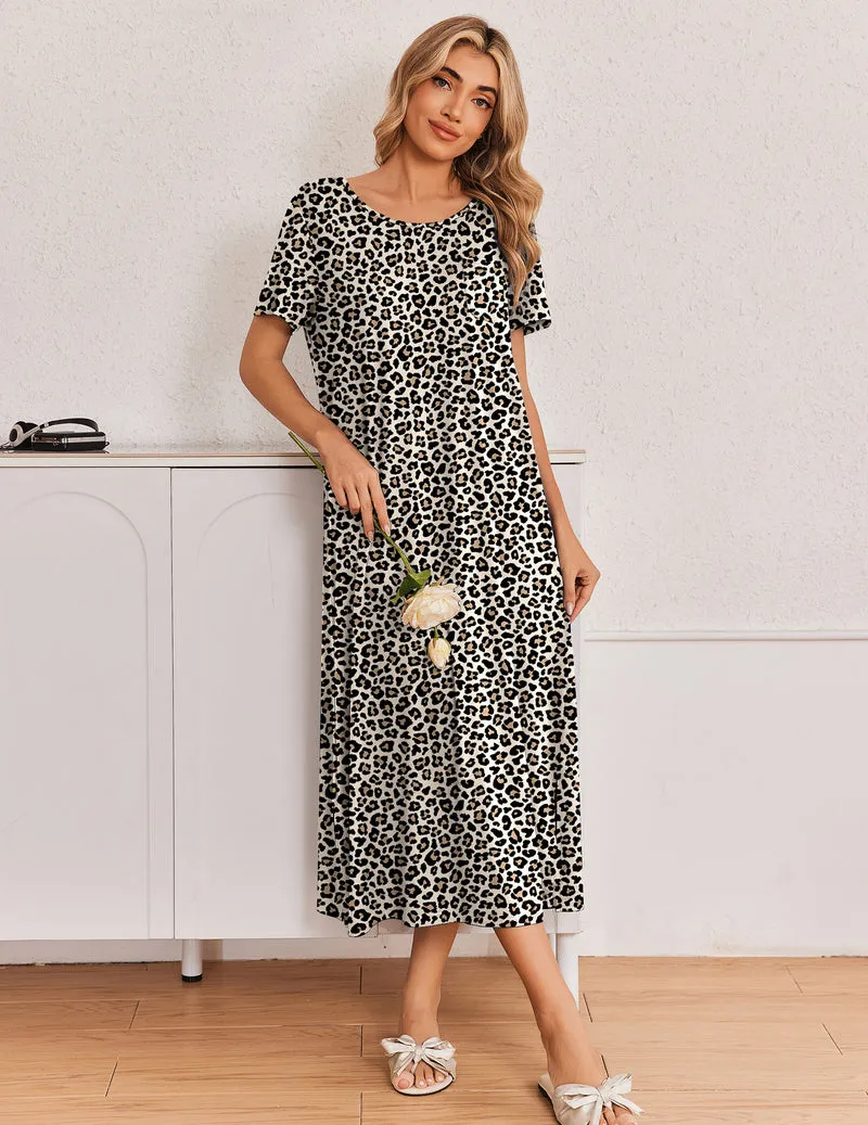 Ekouaer 3-Pack Long Short Sleeve Nightgowns sold by Ekouaer product image thumbnail 2