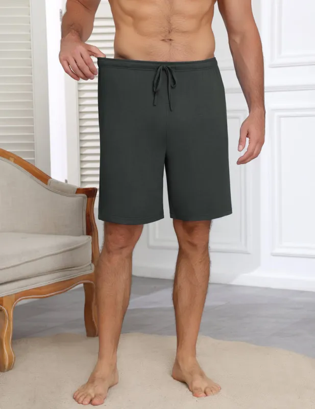 Ekouaer Mens Bamboo Viscose Pajama Shorts Breathable Elastic Waist made by Ekouaer