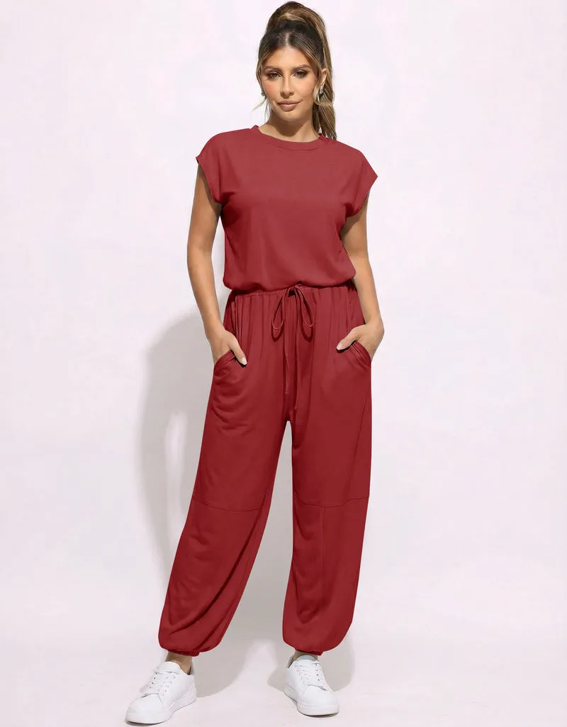 Ekouaer Casual Jogger-Leg Long Pants One-Piece Jumpsuit sold by Ekouaer product image thumbnail 5