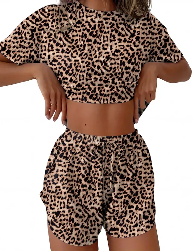 Ribbed Knit Two-Piece Pajama Set made by Ekouaer
