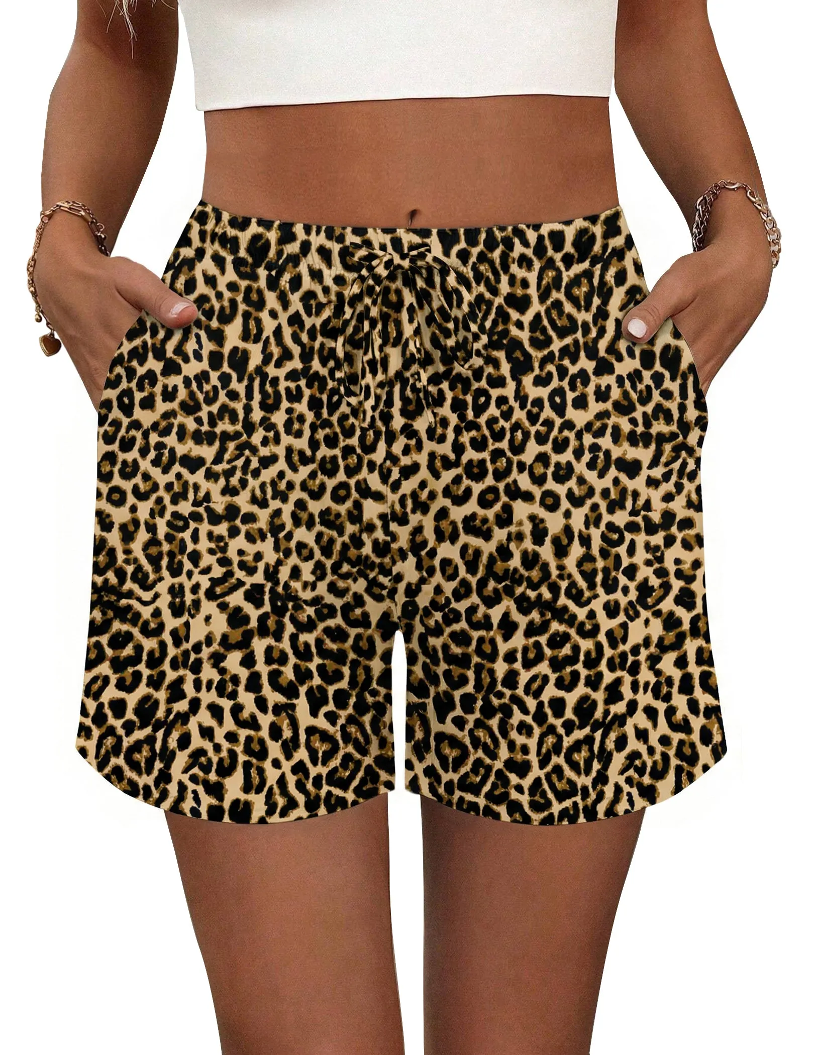 Ekouaer Sleep Shorts Drawstring Lounge Shorts Soft PJ Bottoms sold by Ekouaer product image thumbnail 4
