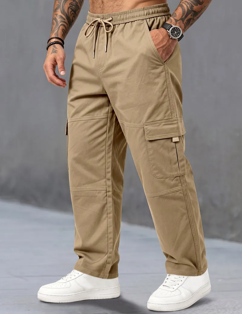 Ekouaer Men Cargo Pants With Drawstring Elastic Waist sold by Ekouaer product image thumbnail 4