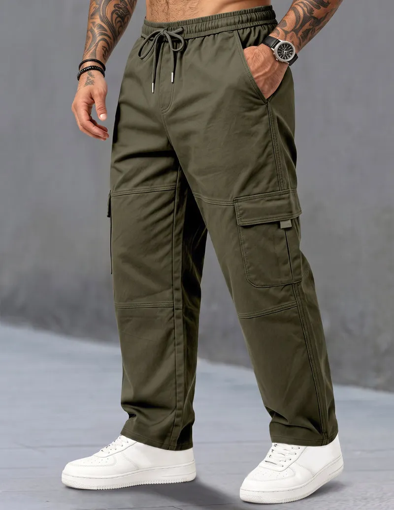 Ekouaer Men Cargo Pants With Drawstring Elastic Waist sold by Ekouaer product image thumbnail 3