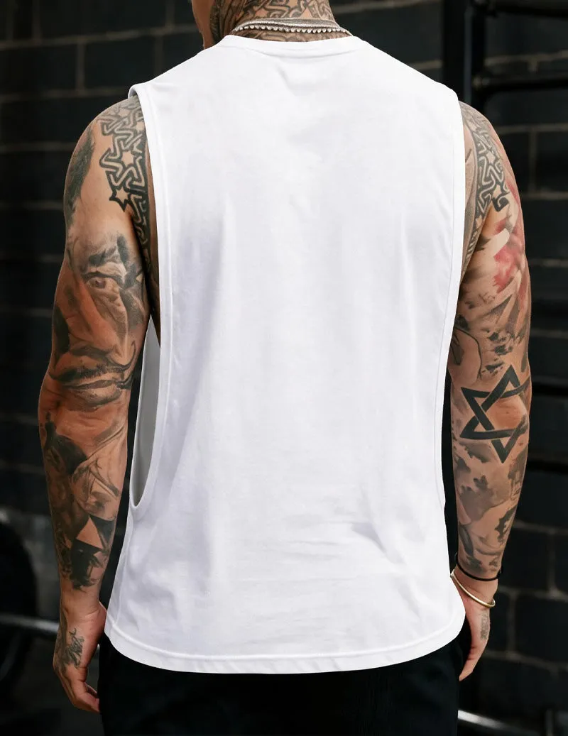 Ekouaer Men Linen Sleeveless Crew Neck Tank Top sold by Ekouaer product image thumbnail 2