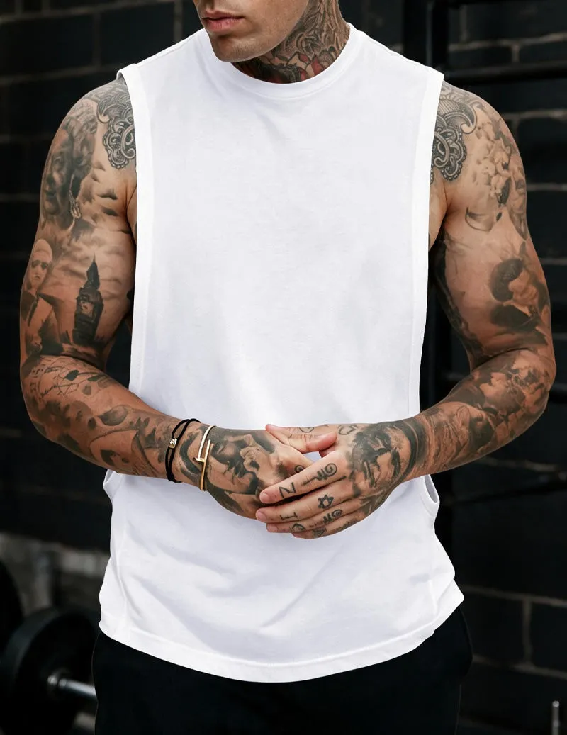 Ekouaer Men Linen Sleeveless Crew Neck Tank Top sold by Ekouaer product image thumbnail 3
