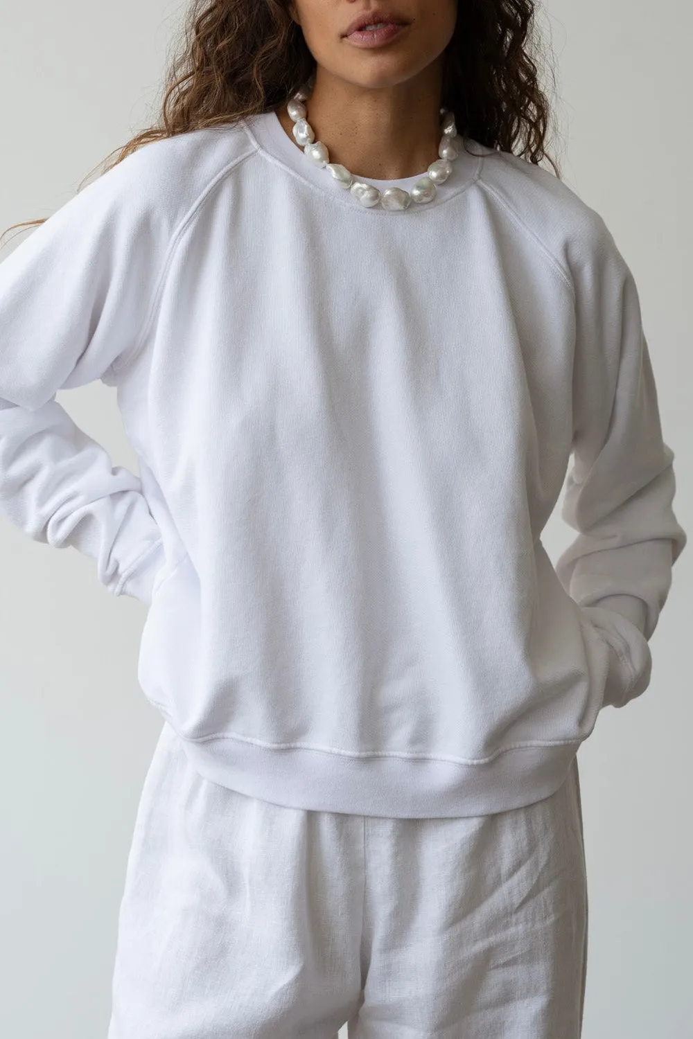 The Eco-Terry Crewneck sold by DONNI.