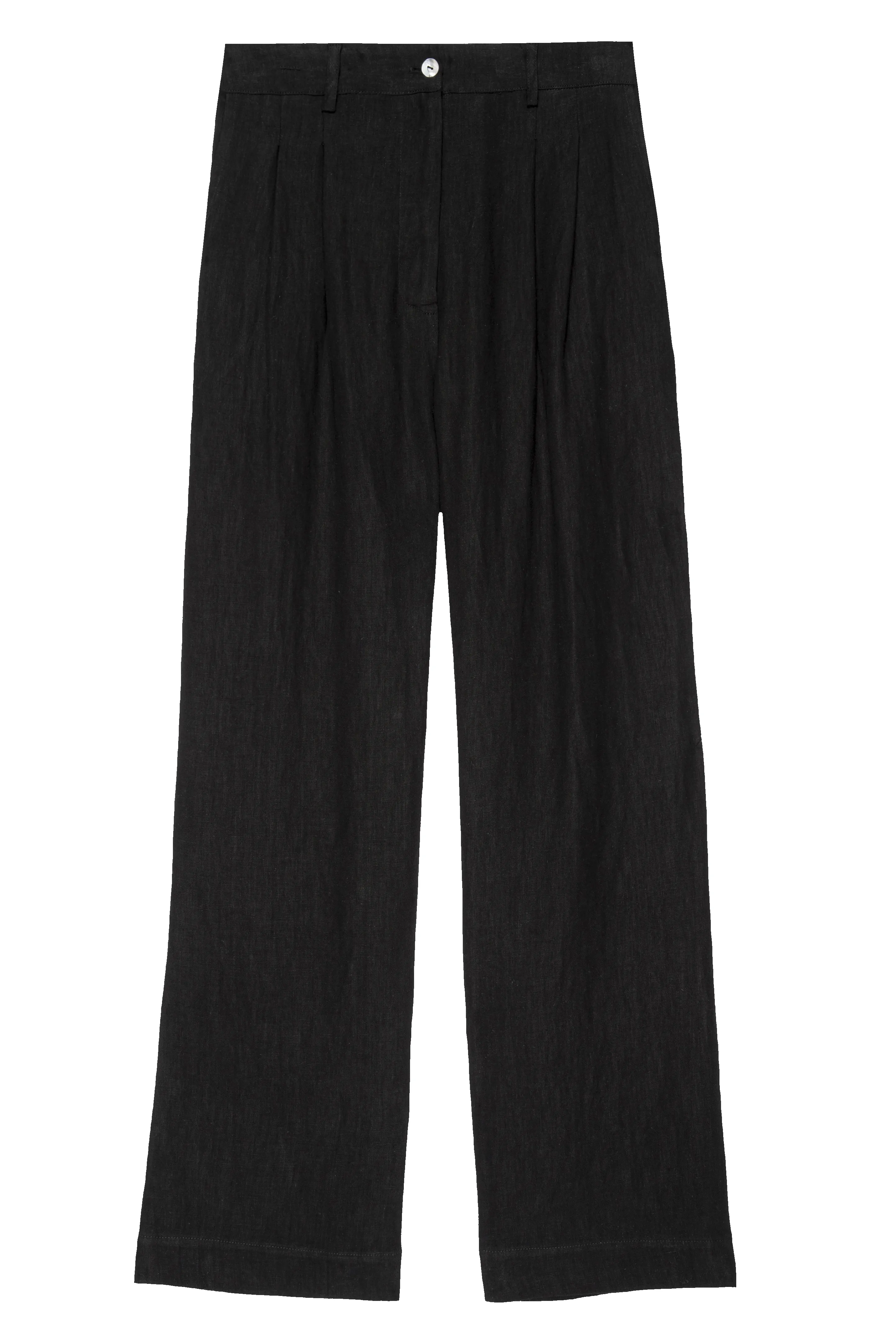 The Linen Pleated Trouser sold by DONNI. product image thumbnail 2