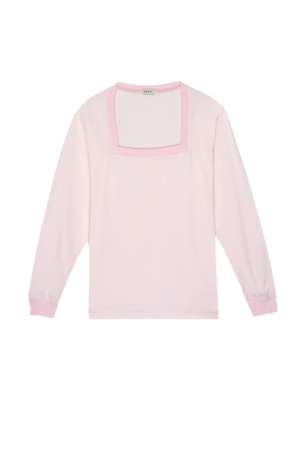 jersey square neck long sleeve sold by DONNI. product image thumbnail 2
