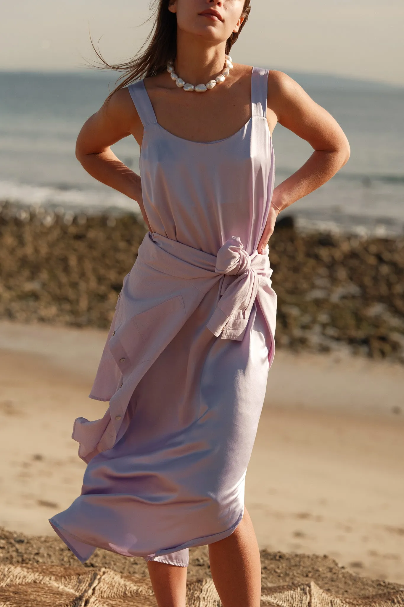 The Silk Cami Dress sold by DONNI.