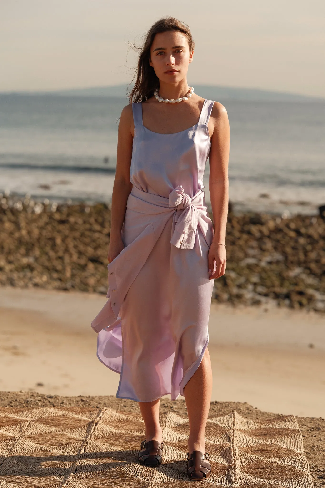 The Silk Cami Dress sold by DONNI. product image thumbnail 3