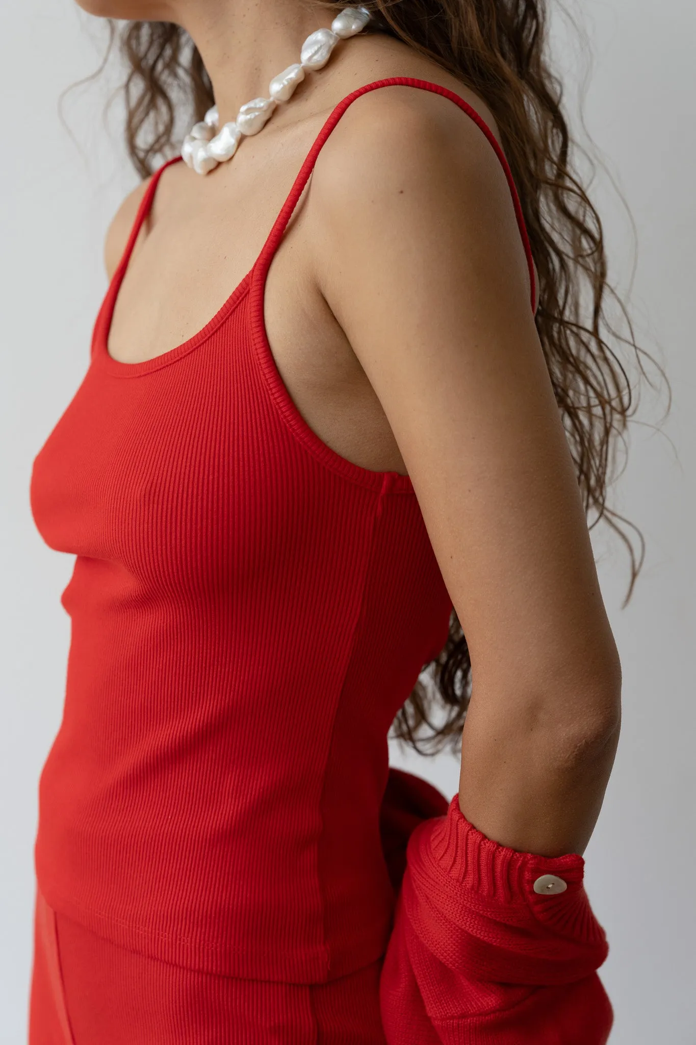 The Rib Spaghetti Tank sold by DONNI. product image thumbnail 3
