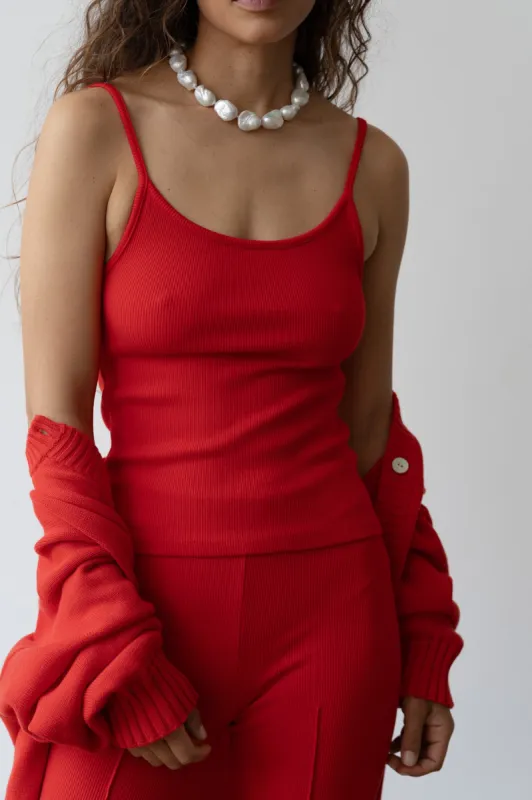 The Rib Spaghetti Tank sold by DONNI.