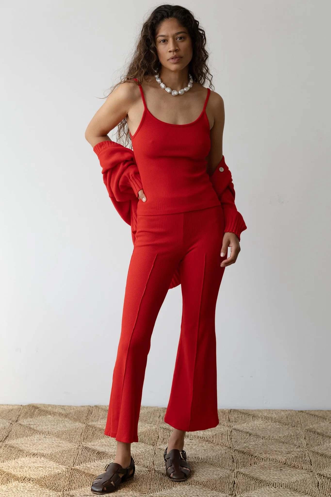 The Rib Spaghetti Tank sold by DONNI. product image thumbnail 5