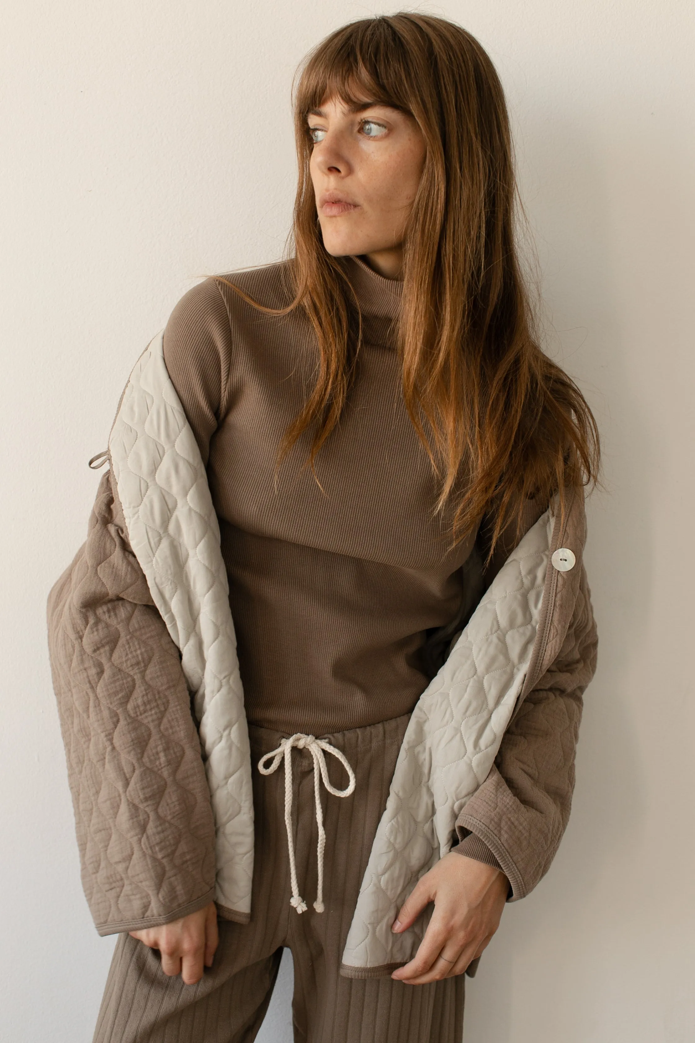 The Quilted Jacket sold by DONNI. product image thumbnail 4
