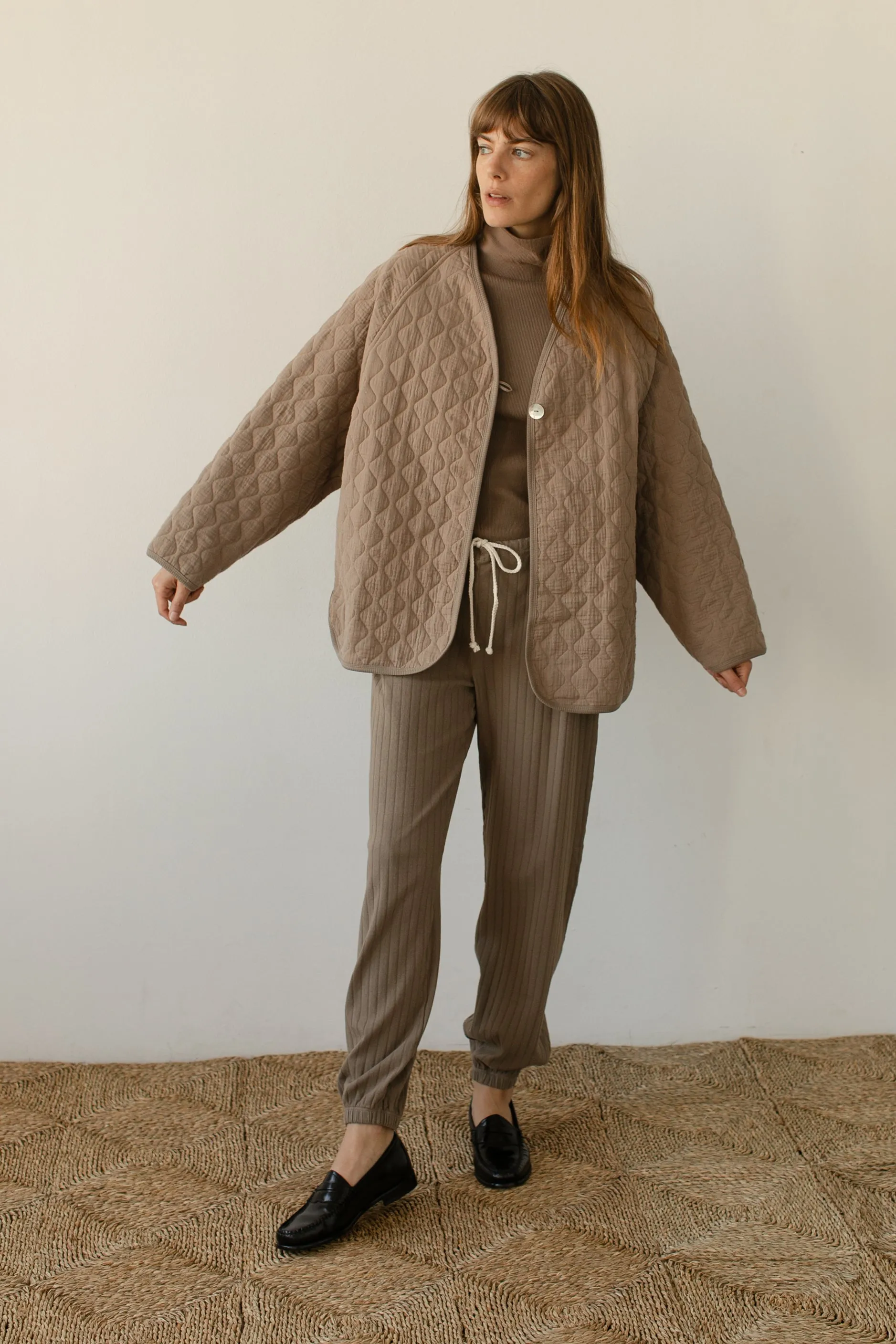 The Quilted Jacket sold by DONNI. product image thumbnail 5