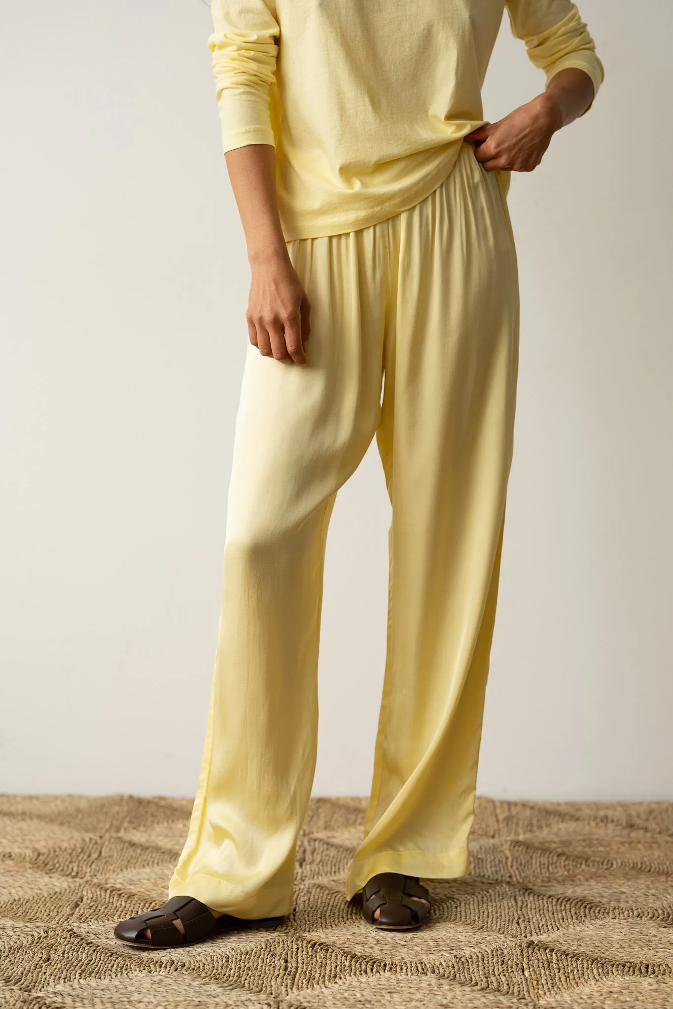 The Silky Simple Pant sold by DONNI. product image thumbnail 4