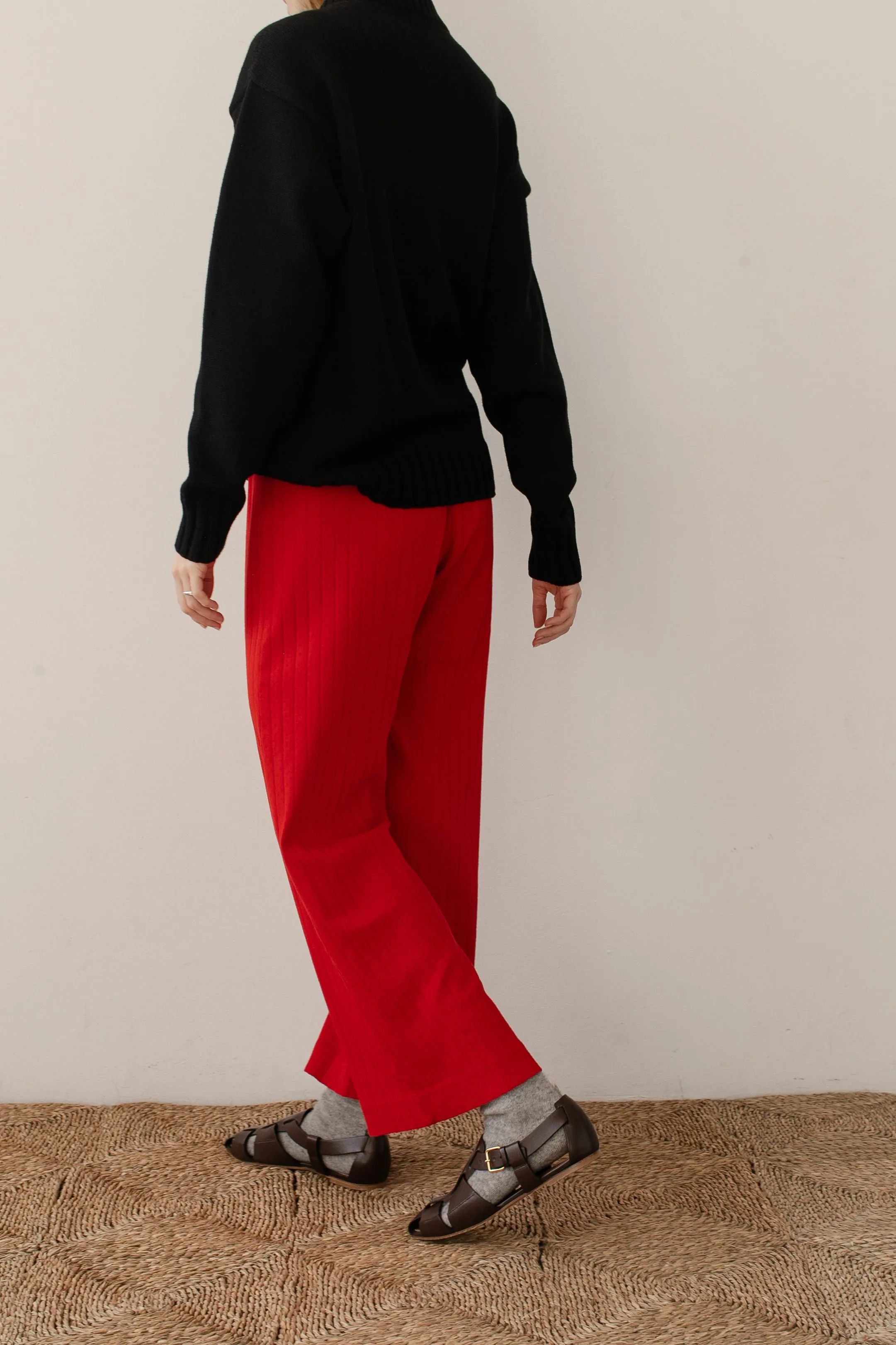 The Pointelle Simple Crop Pant sold by DONNI. product image thumbnail 5