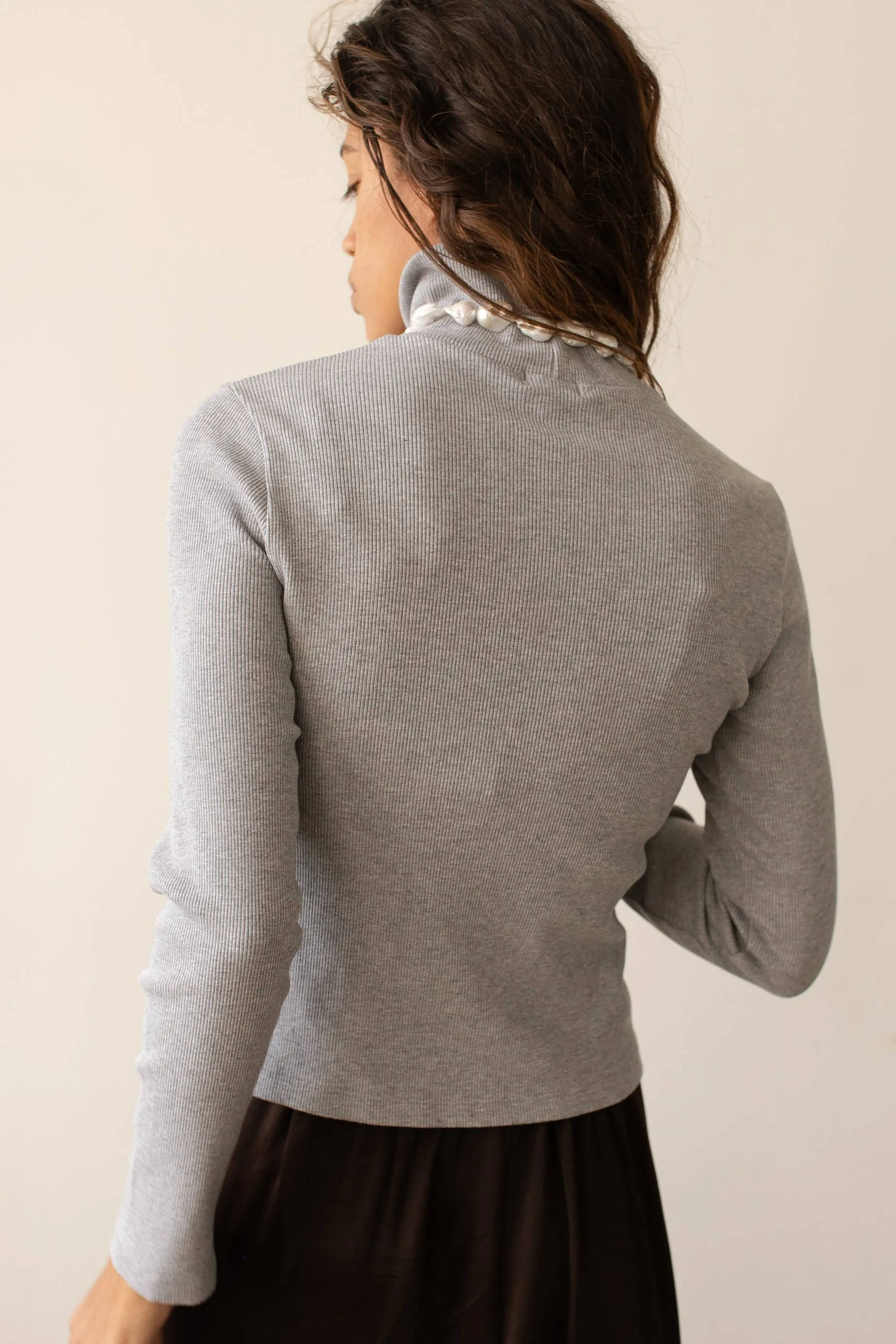 The Rib Turtleneck sold by DONNI. product image thumbnail 5