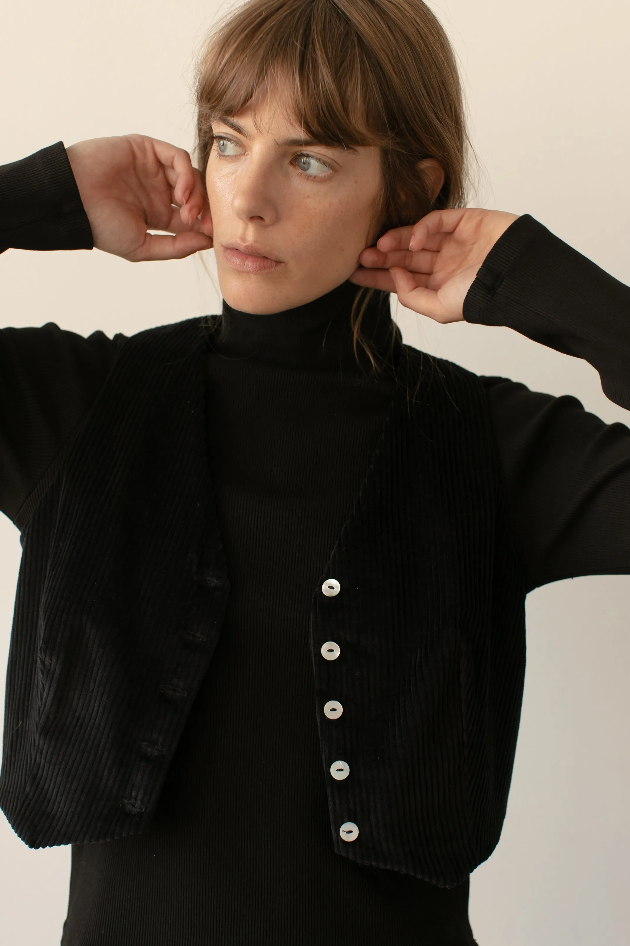 The Cord Crop Vest sold by DONNI. product image thumbnail 4