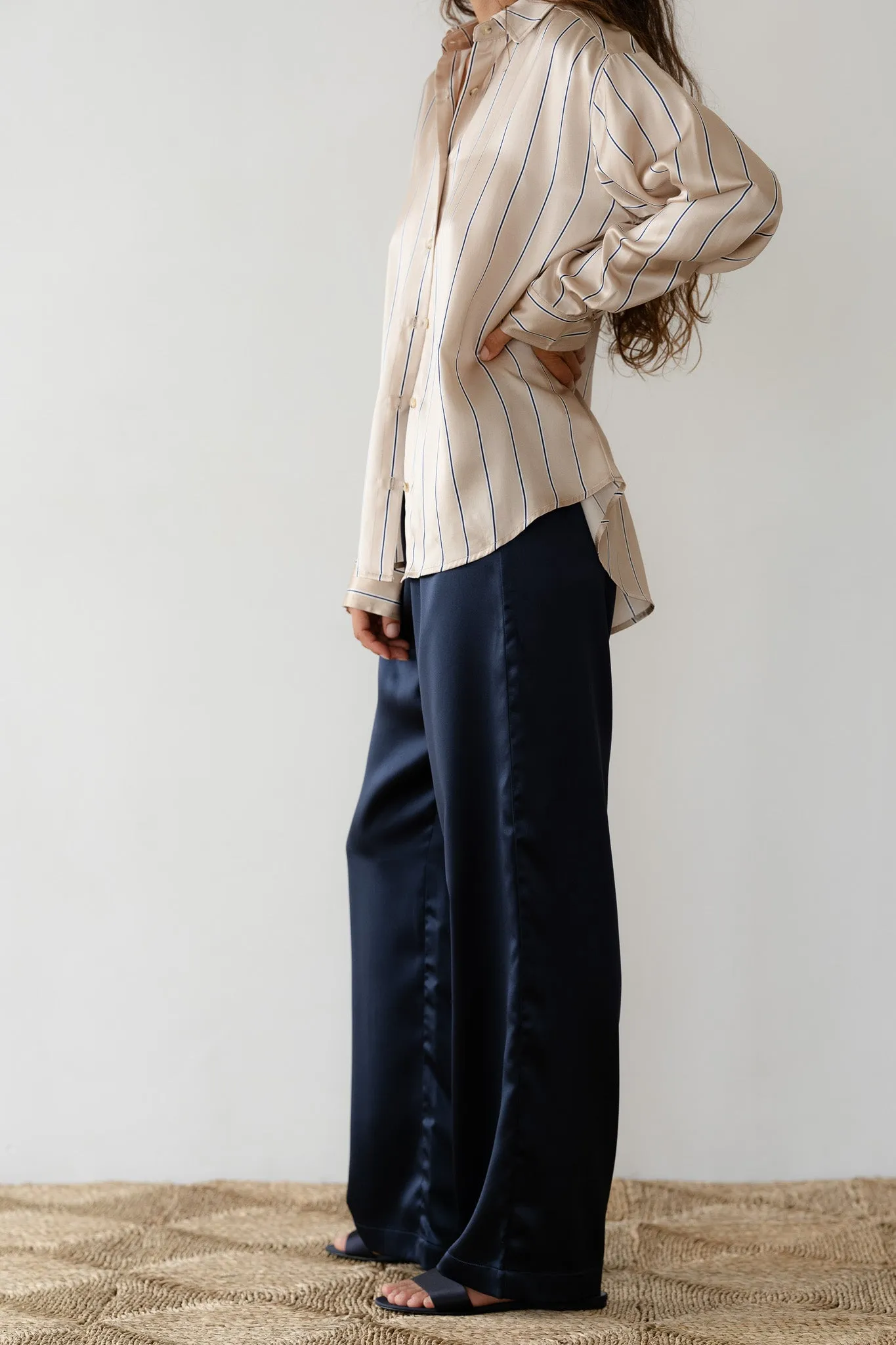 The Silk Simple Pant sold by DONNI. product image thumbnail 5