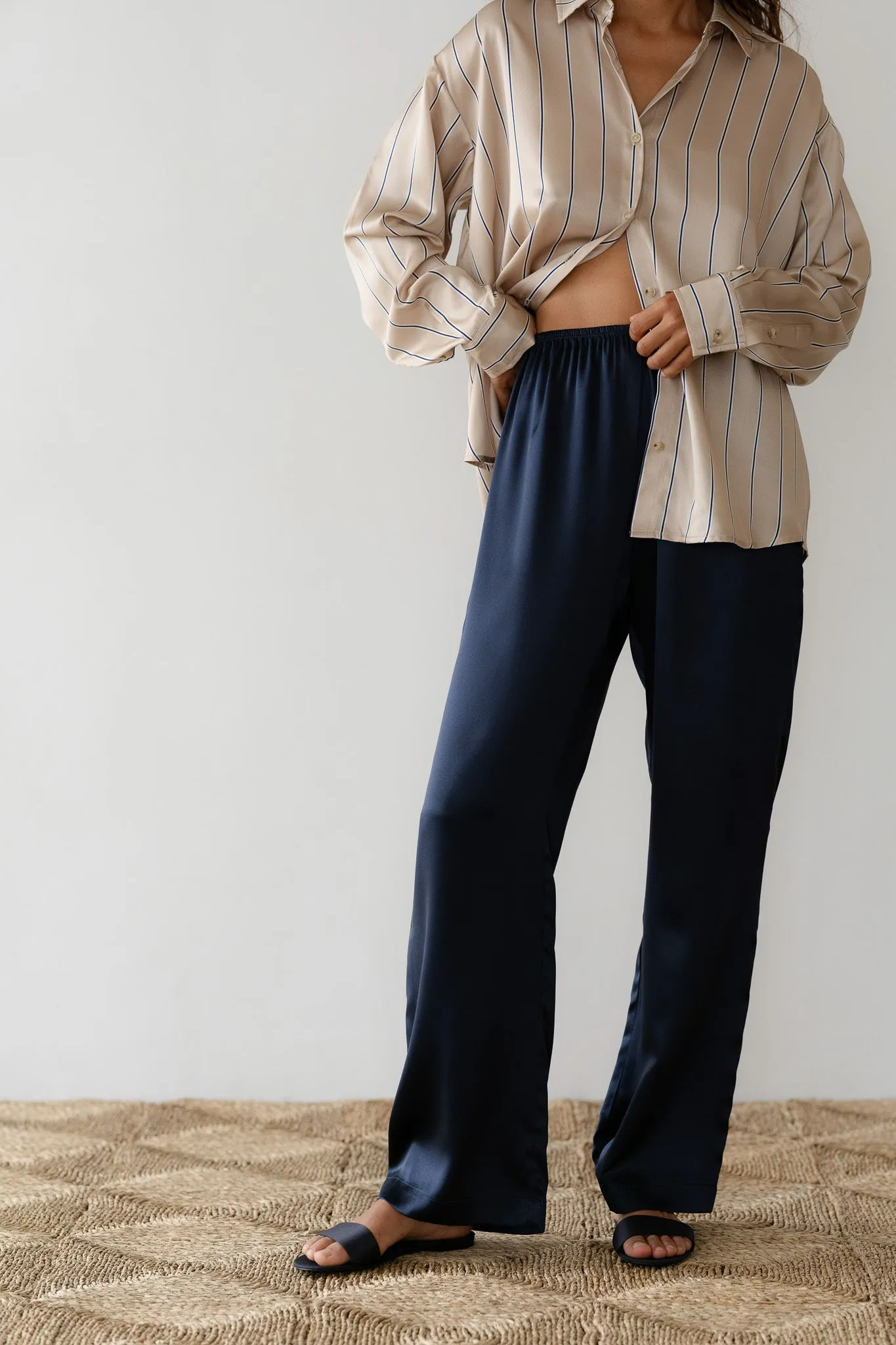 The Silk Simple Pant sold by DONNI. product image thumbnail 3