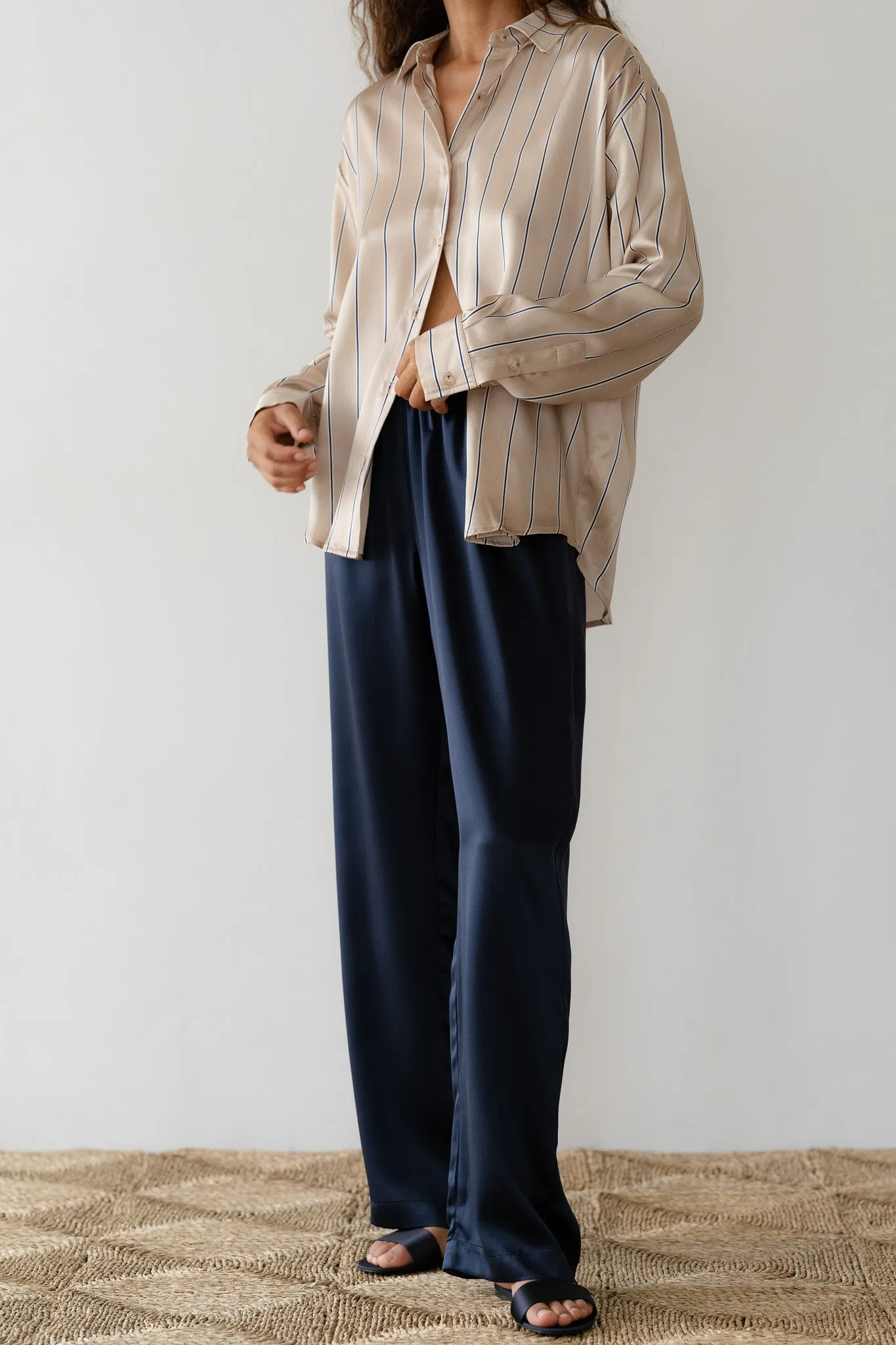 The Silk Simple Pant sold by DONNI. product image thumbnail 4