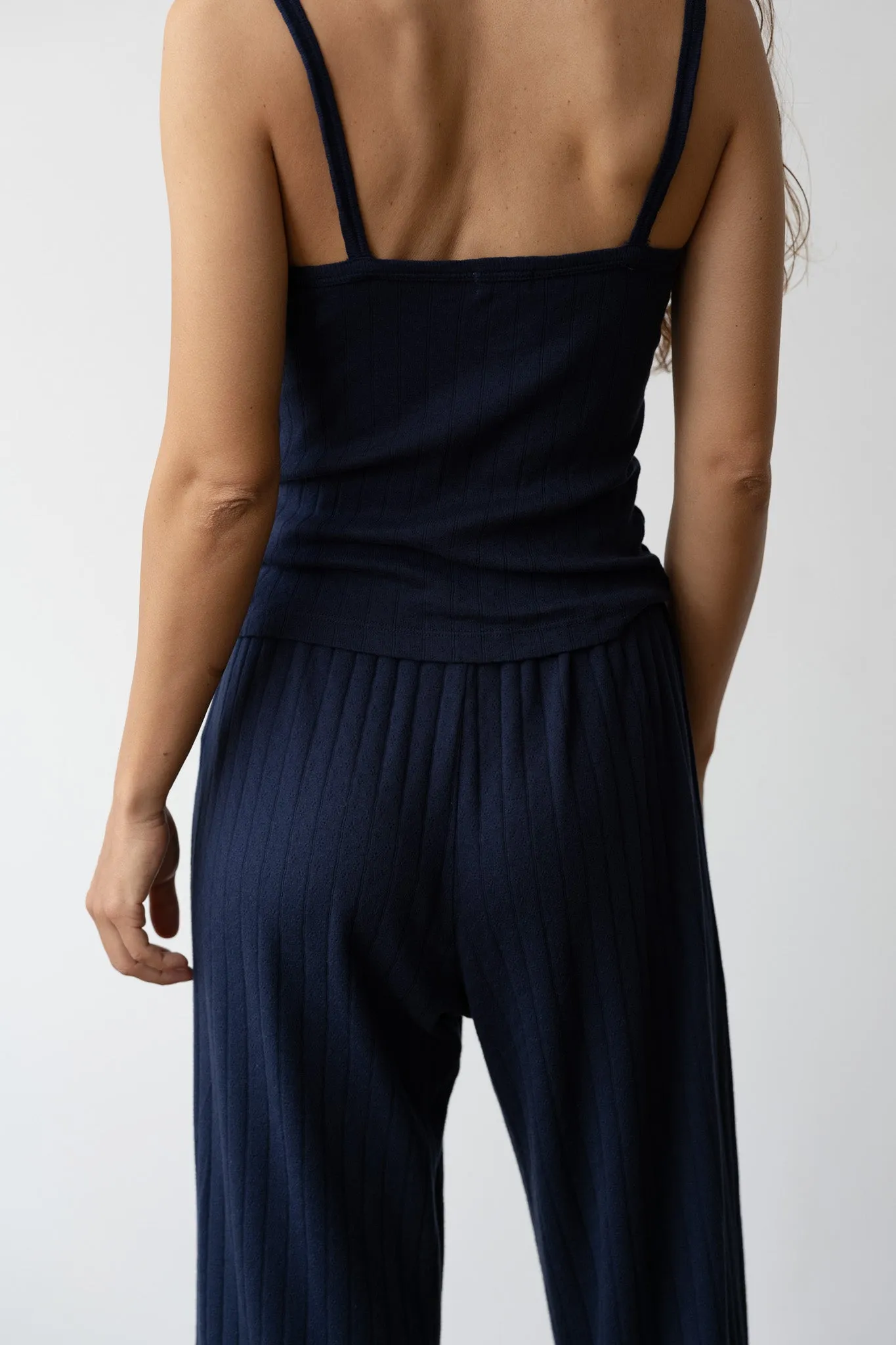 The Pointelle Square Neck Tank sold by DONNI. product image thumbnail 5