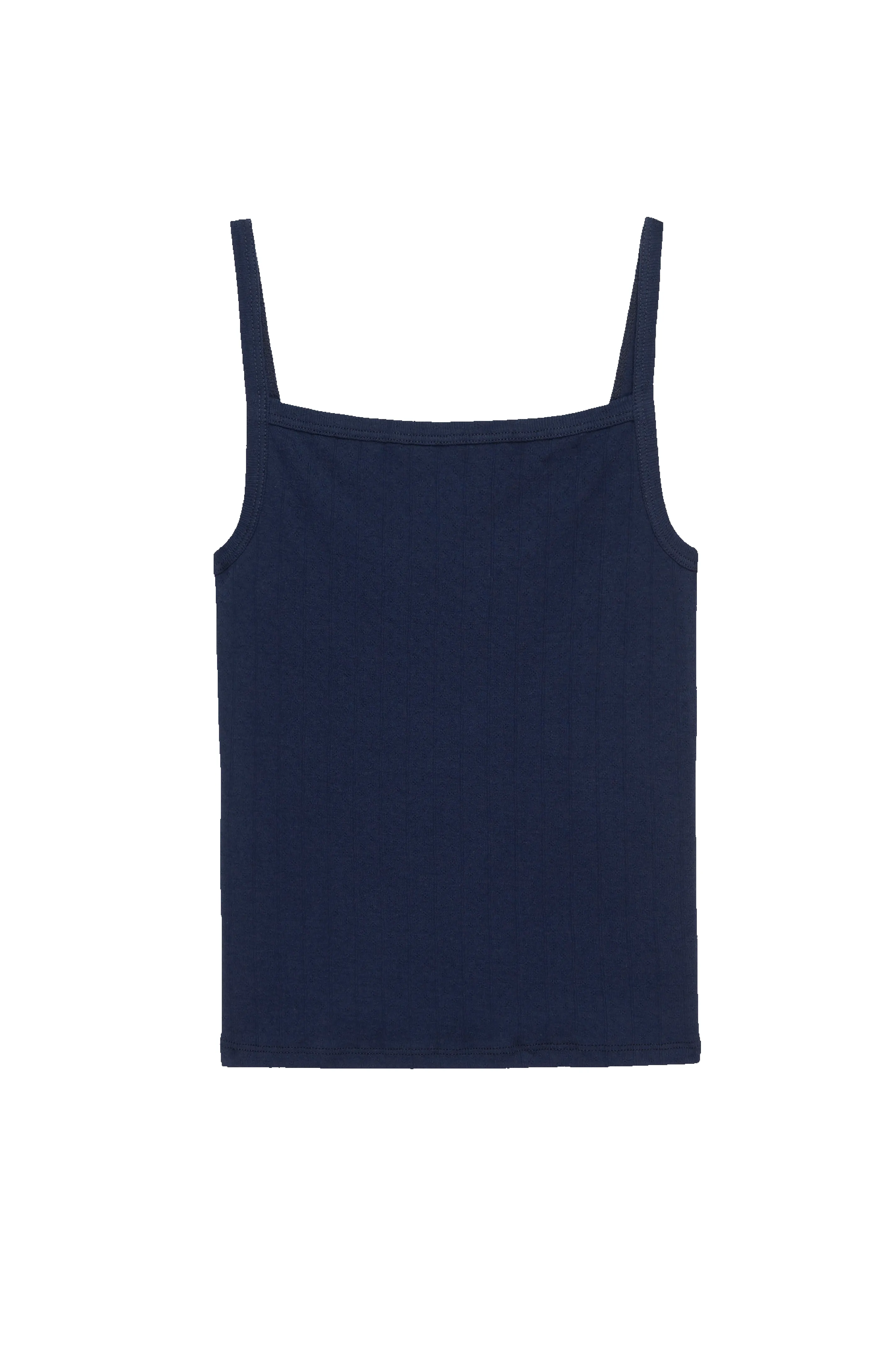 The Pointelle Square Neck Tank sold by DONNI. product image thumbnail 2
