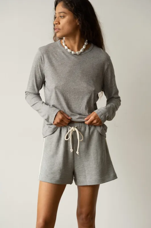 The Jersey Long Sleeve Heather Grey sold by DONNI.