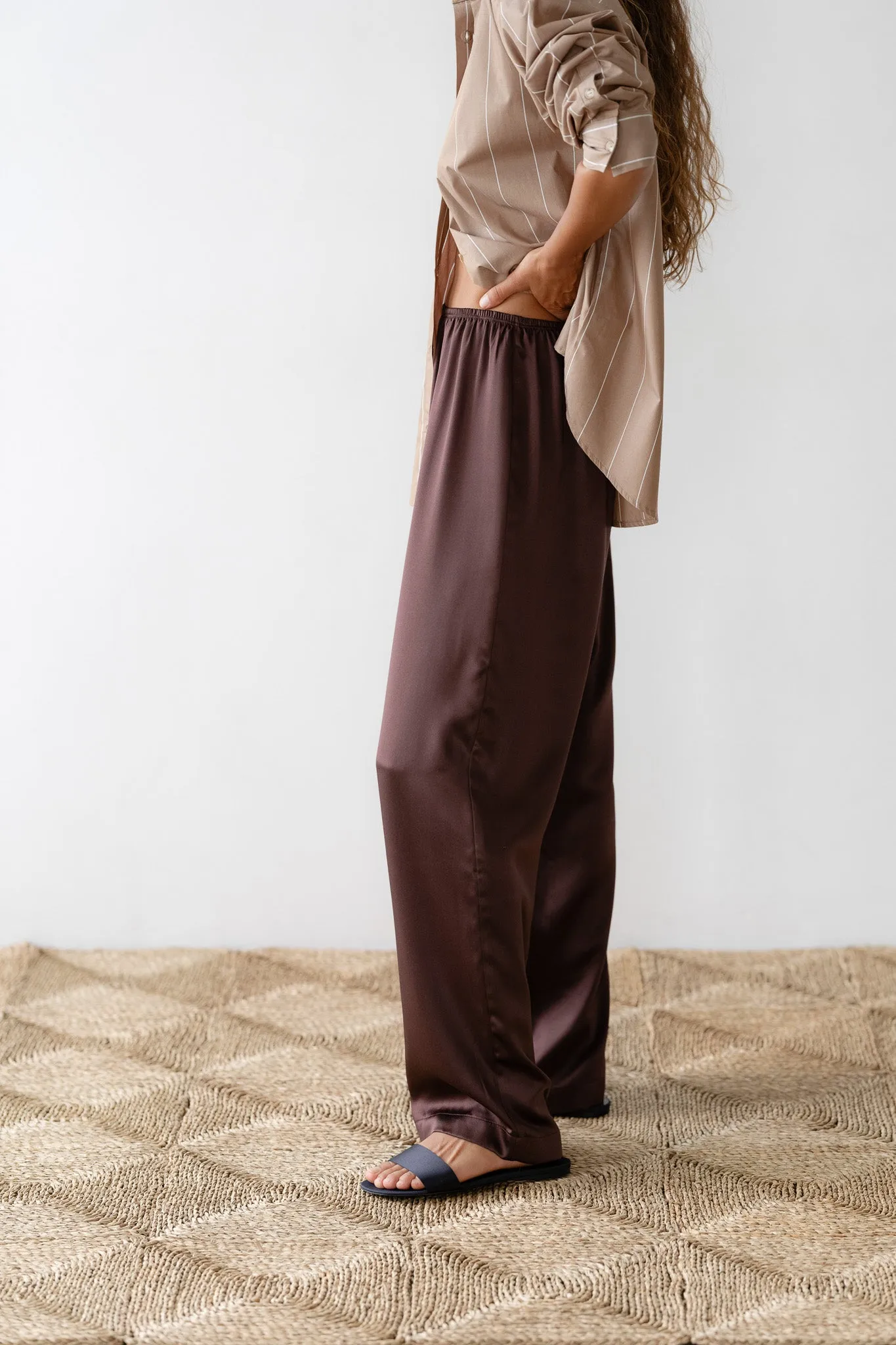 The Silk Simple Pant sold by DONNI. product image thumbnail 4