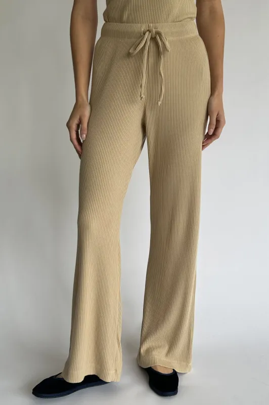 rib knit wide leg sold by DONNI.