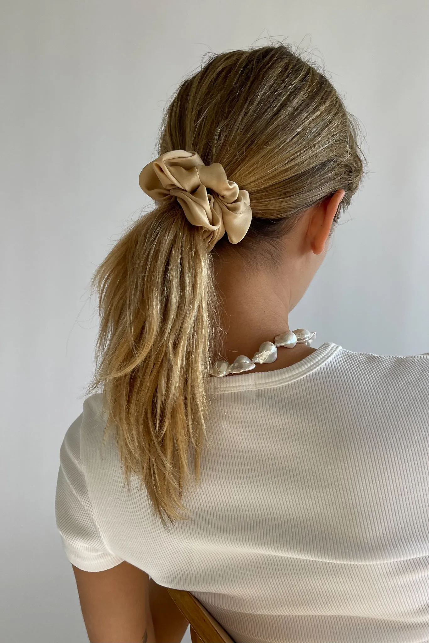 silky scrunchie sold by DONNI.