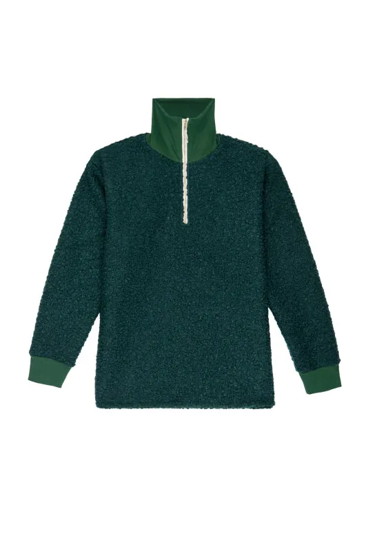 curly 1/2 zip pullover sold by DONNI. product image thumbnail 2