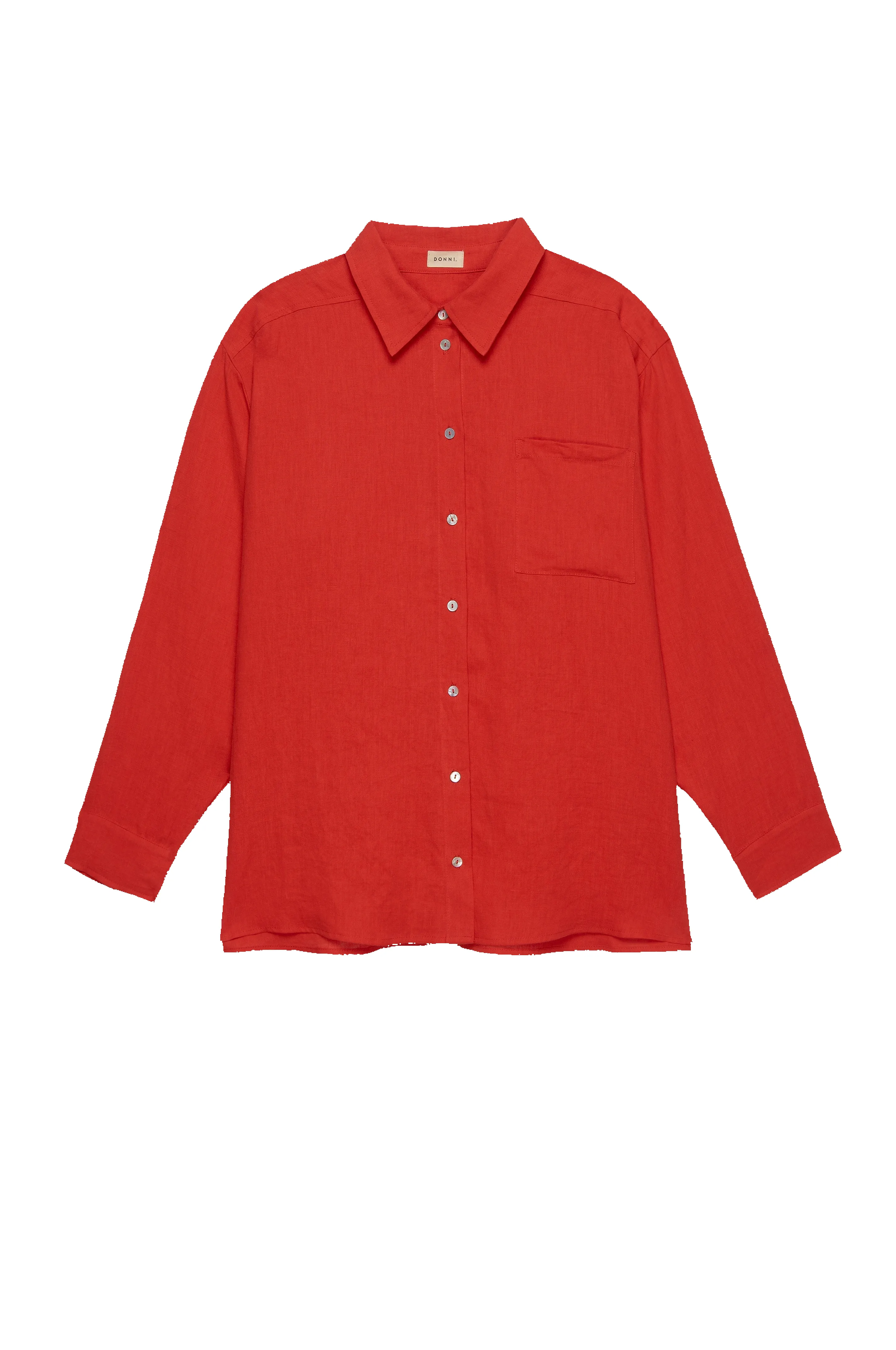 The Linen Relaxed Shirt sold by DONNI. product image thumbnail 2