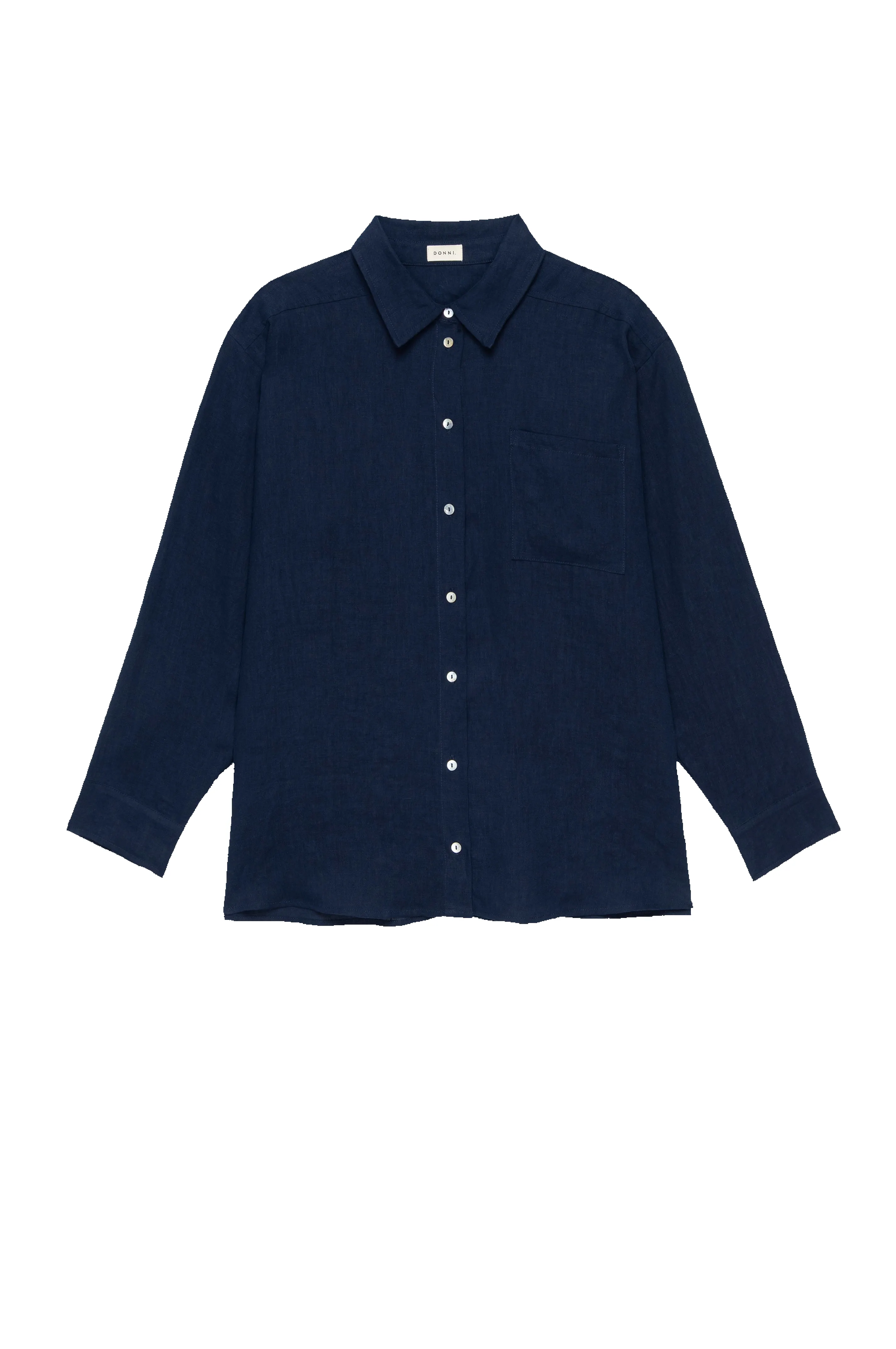 The Linen Relaxed Shirt sold by DONNI. product image thumbnail 2