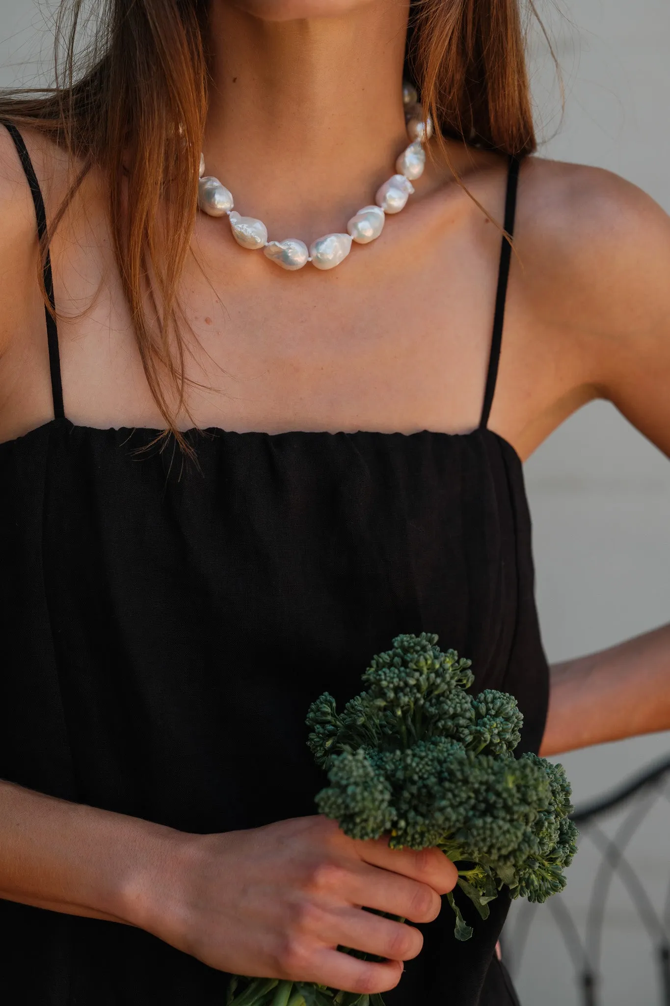 The Linen Spaghetti Dress sold by DONNI. product image thumbnail 3