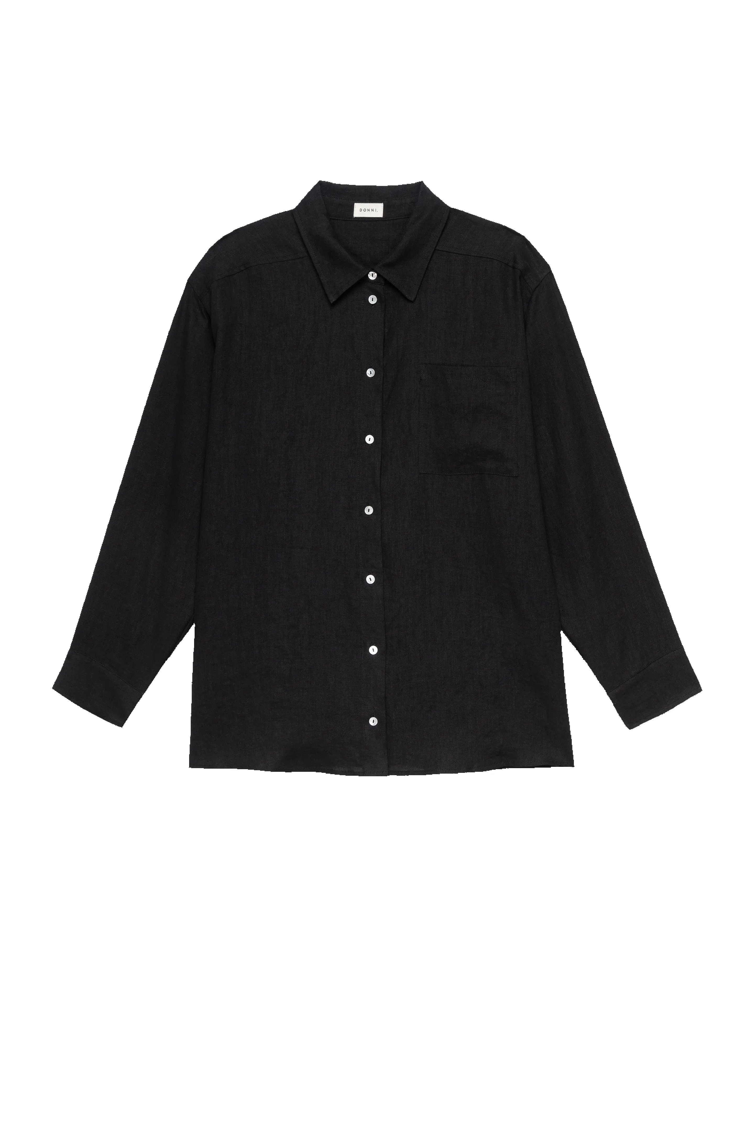 The Linen Relaxed Shirt sold by DONNI. product image thumbnail 2