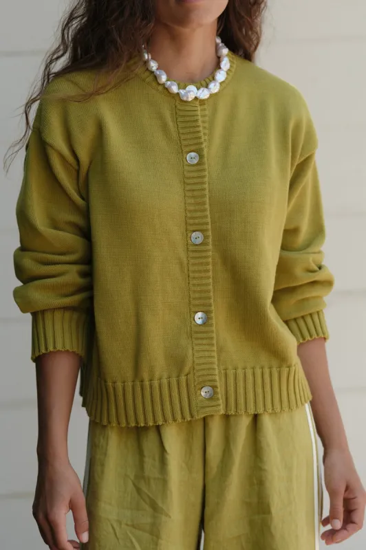 The Cotton Knit Cardigan sold by DONNI.