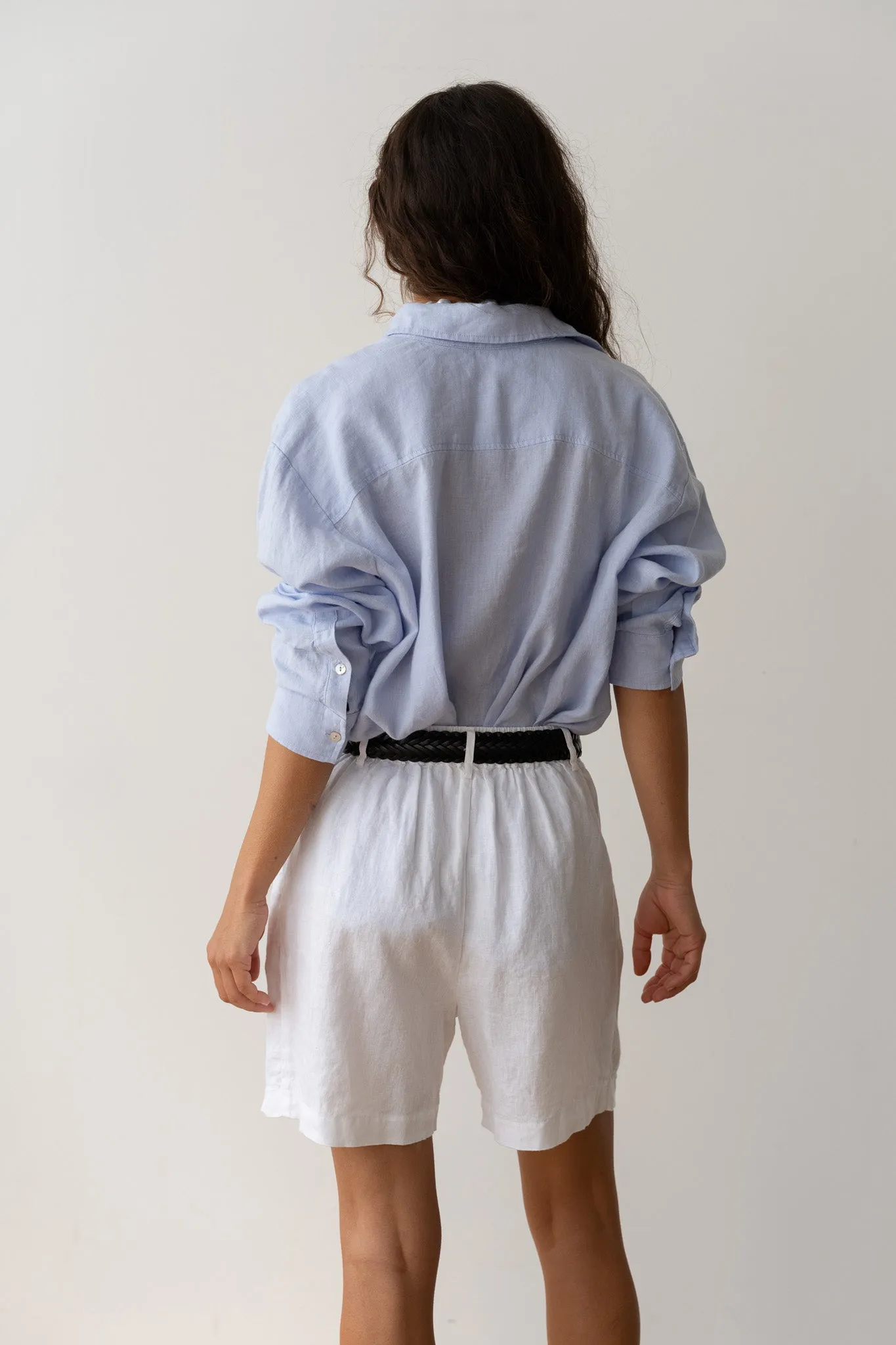 The Linen Relaxed Shirt sold by DONNI. product image thumbnail 5