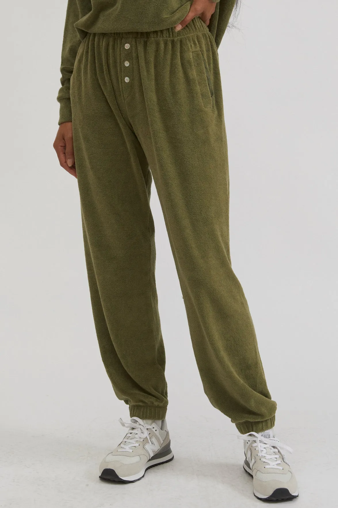 terry henley sweatpant sold by DONNI.