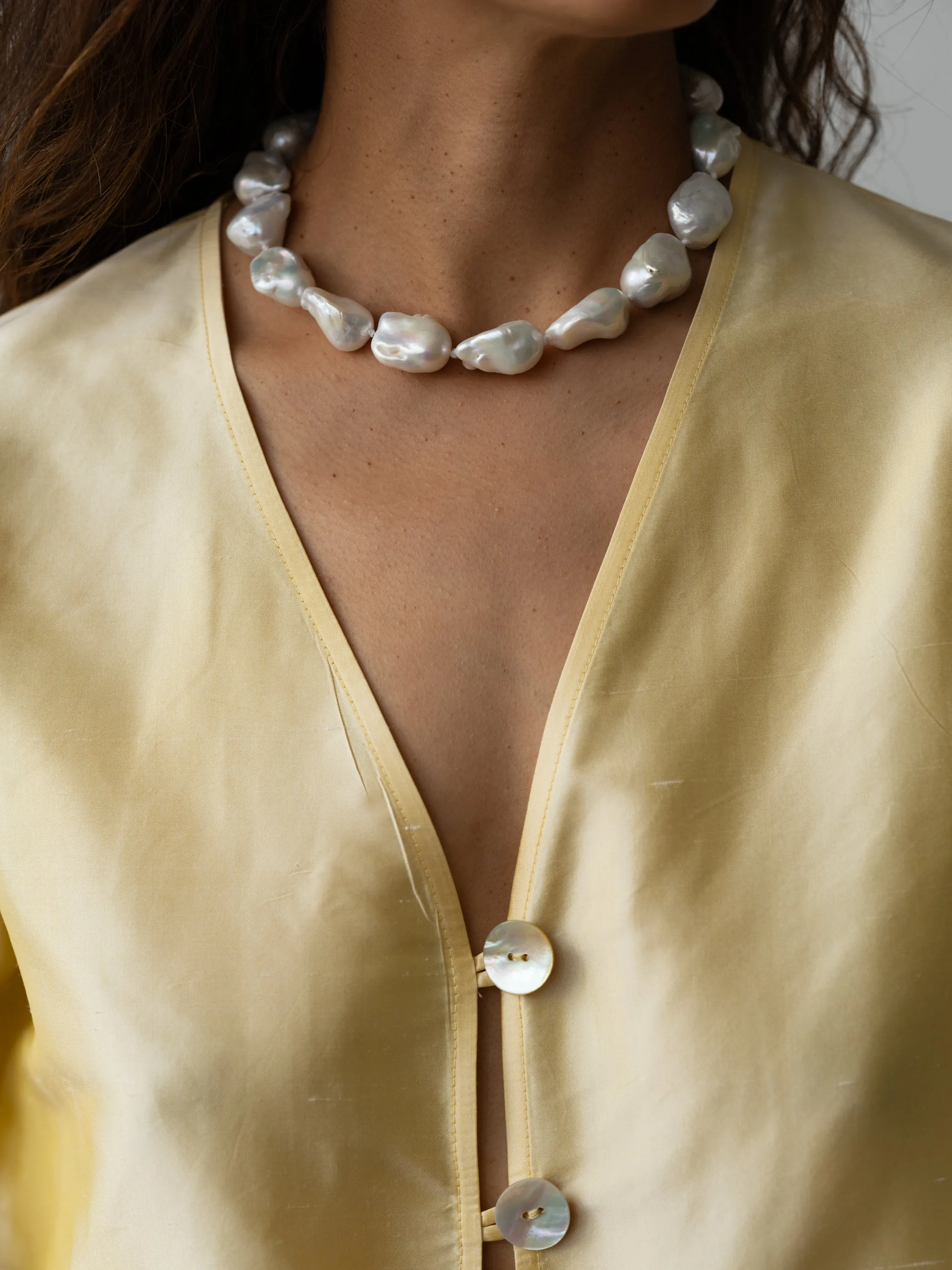 The Taffeta Split Top sold by DONNI. product image thumbnail 4