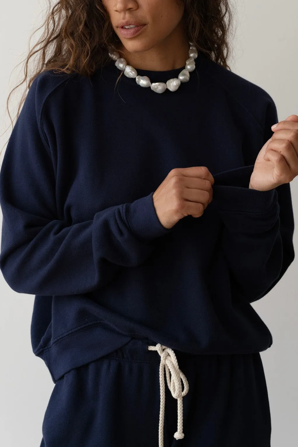 The Eco-Terry Crewneck sold by DONNI.