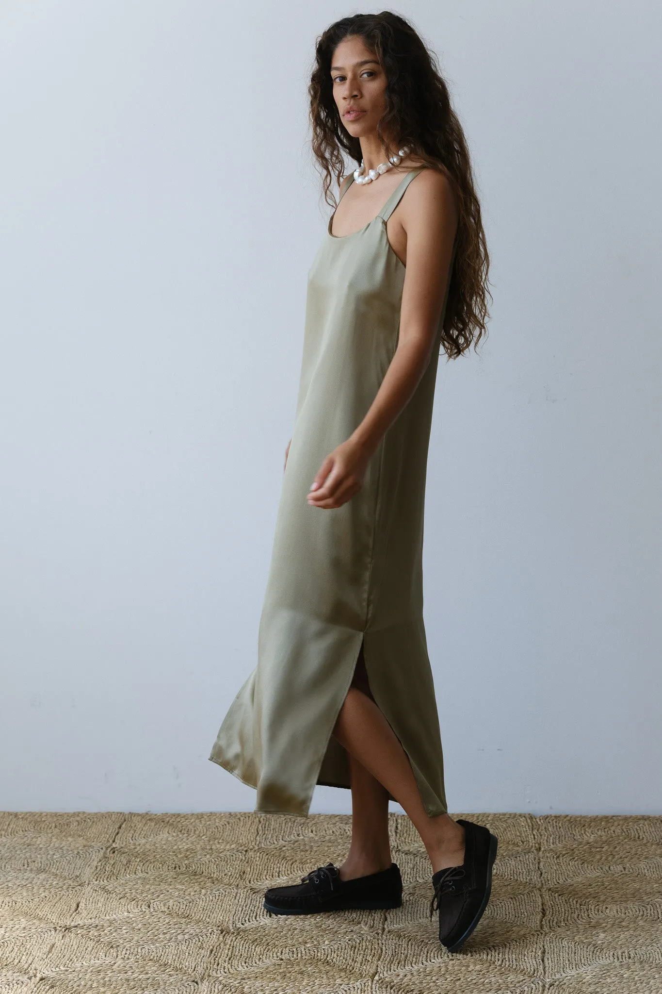 The Silk Cami Dress sold by DONNI. product image thumbnail 4