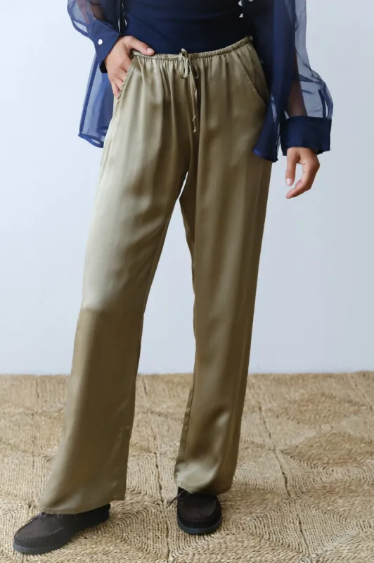 The Silk Drawstring Pant sold by DONNI.
