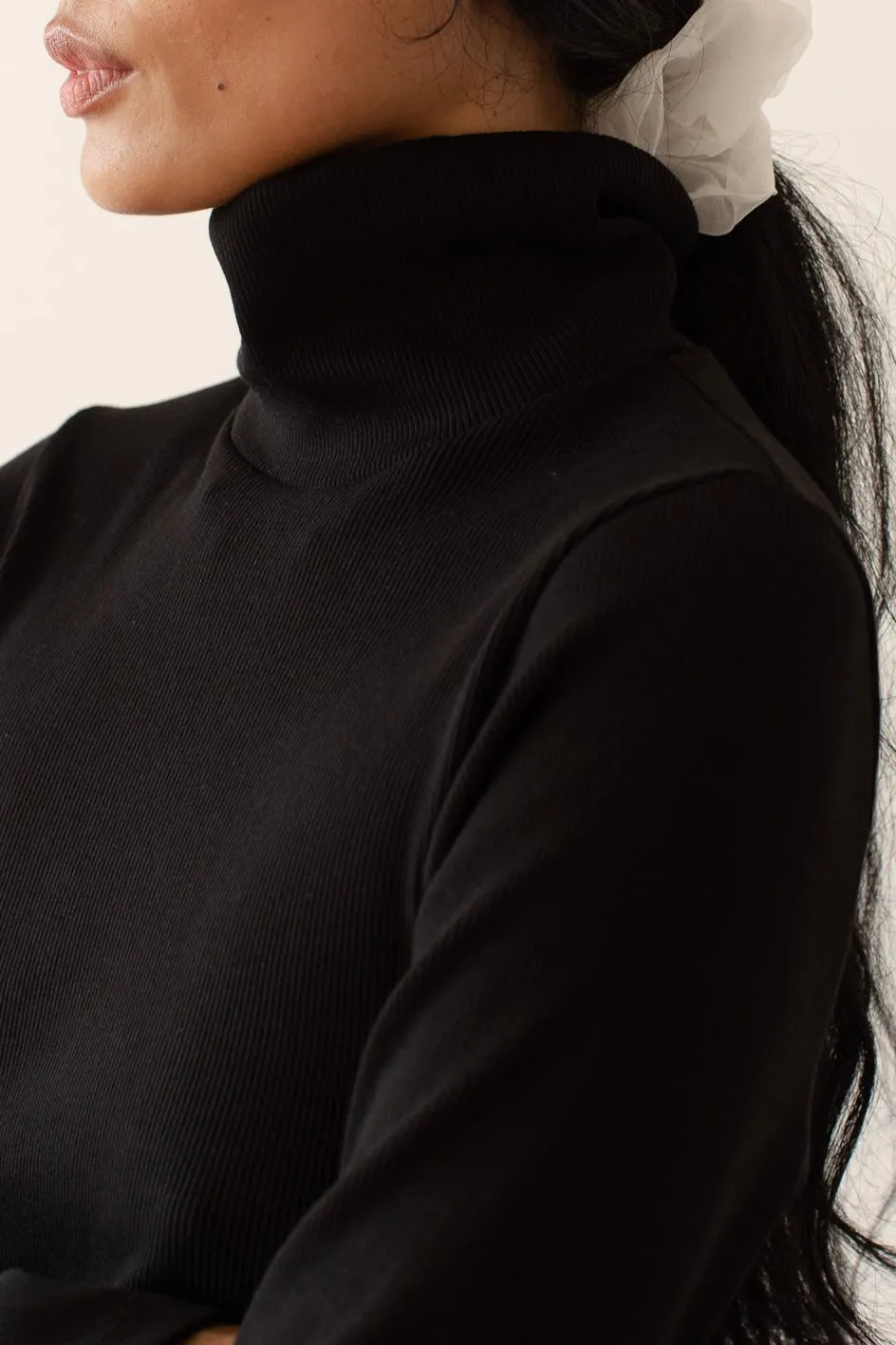 The Rib Turtleneck sold by DONNI. product image thumbnail 4