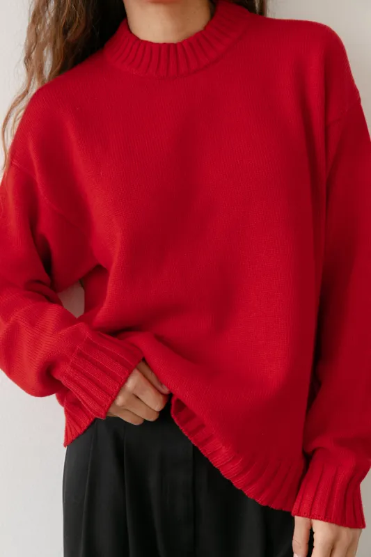 The Cotton Cashmere Crewneck Sweater sold by DONNI.