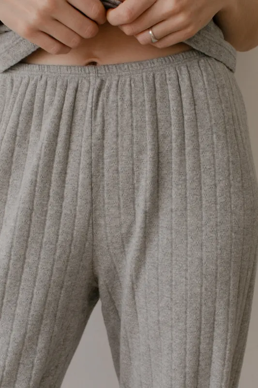 The Pointelle Simple Crop Pant sold by DONNI.